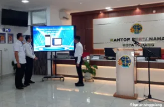 Maksimalkan Pelayanan ke Masyarakat, Kantah Padang Launching Layanan Peralihan Elektronik dan KJSB
